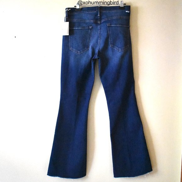 MOTHER | The Weekender Fray Flare Jeans (Skunk At The Tea Party) Size 32 NWT - Picture 6 of 15